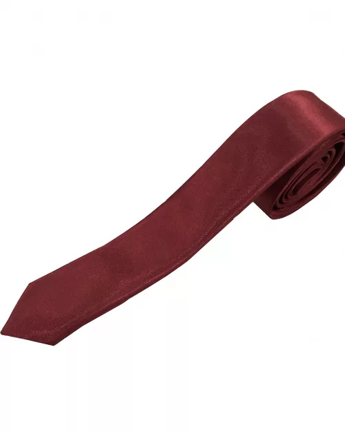 Cravate fine bordeaux
